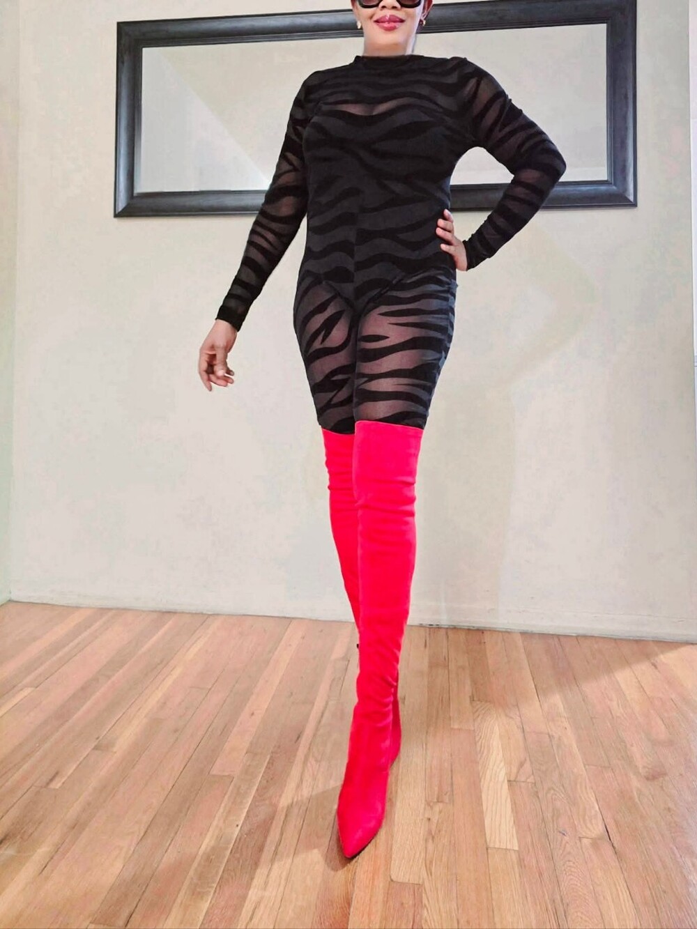 Guess by Marciano Red Over the Keen Boot